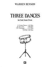 THREE DANCES FOR SOLO SNARE DRUM cover